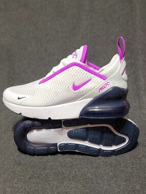 Nike Air Max 270 React Slip-On Sneakers - White & Purple